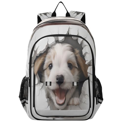 Sac à dos d'école 1487 pour soulager le dos des enfants avec style chiens
