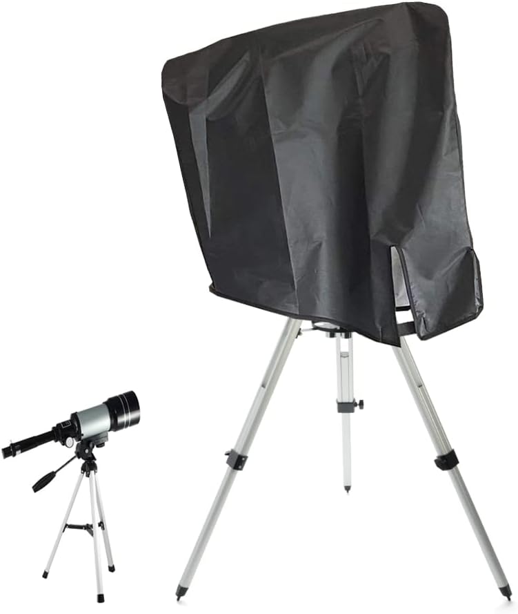 SUNSURE Telescope Cover - Black, Waterproof, 420D Oxford Fabric, Fits Most Telescopes, Dustproof, Rainproof, UV Protection