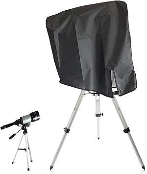 SUNSURE Telescope Cover - Black, Waterproof, 420D Oxford Fabric, Fits Most Telescopes, Dustproof, Rainproof, UV Protection