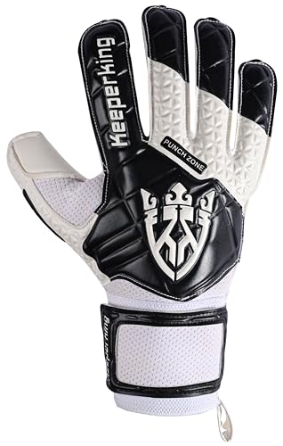 Keeperking SP 2.0, jóvenes, Adolescentes, Adultos, Guantes de Portero para niños con salvadedos, Guantes de Portero para Hombre Fabricados en látex con un Agarre Fuerte y protección para los Dedos ex - imagen 2