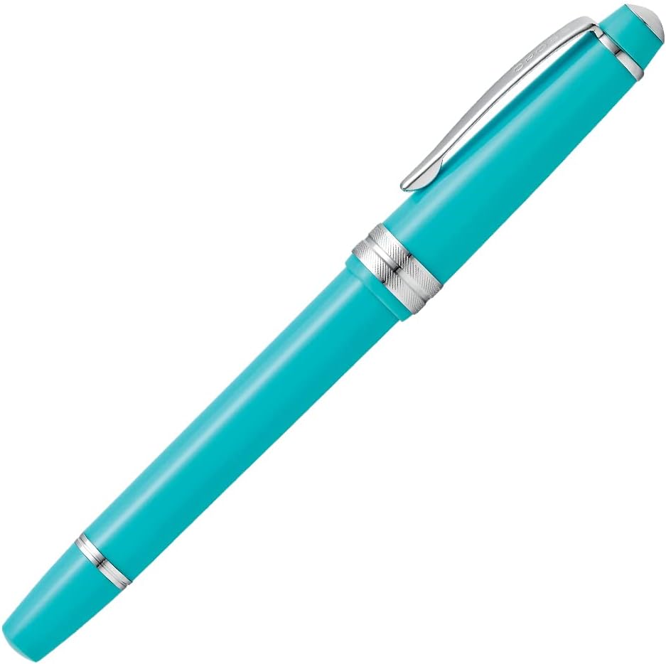 Cross Bailey Light Polished Resin Refillable Fountain Pen, Medium Nib, Includes Premium Gift Box - Teal