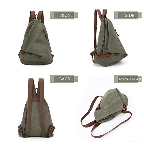 Kl928 Canvas Vintage Backpack – Large Casual Daypack Outdoor Travel Rucksack Hiking Backpacks For Men Women #TOP4