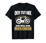 Trage das Mofa Design, wenn du gerne Moped fährst.
