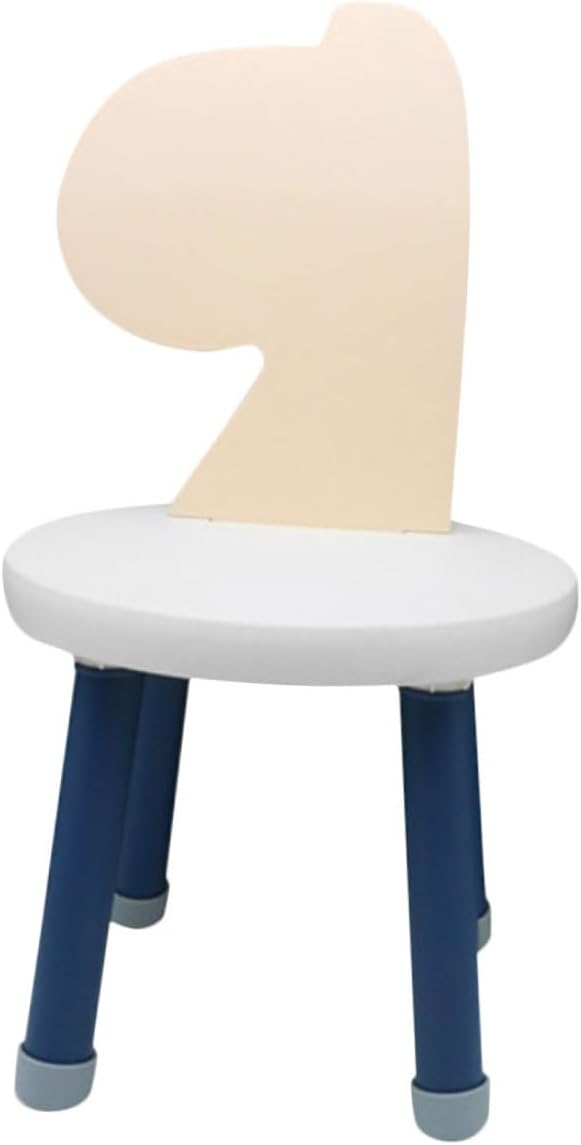 OUNONA Boys and Girls Chair Cartoon Design Plastic Boy Girl Chair Stool for Eating Feeding Highchair Backrest Safe for Beach Outdoor