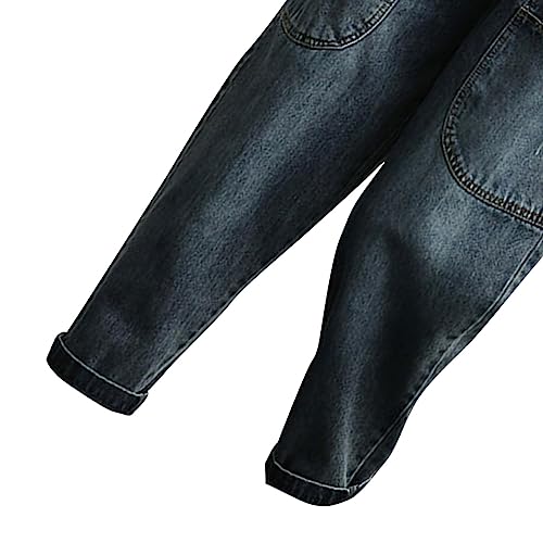 UGPLM Calças Femininas Estilo Harém com Bolsos Cintura Soltinha