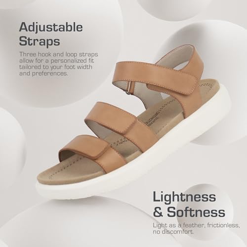 ORTOREX Women Orthotic Walking Sandals Orthopedic Arch Support Sandal (7,Tan) by ORTOREX - Used condition - Image 4