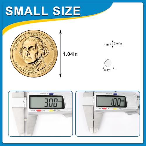 Small Magnets, 2500 Pack Refrigerator Magnets 3x1mm Rare Earth Magnets Neodymium Magnets for Crafts, Whiteboard, Kitchen Cabinet