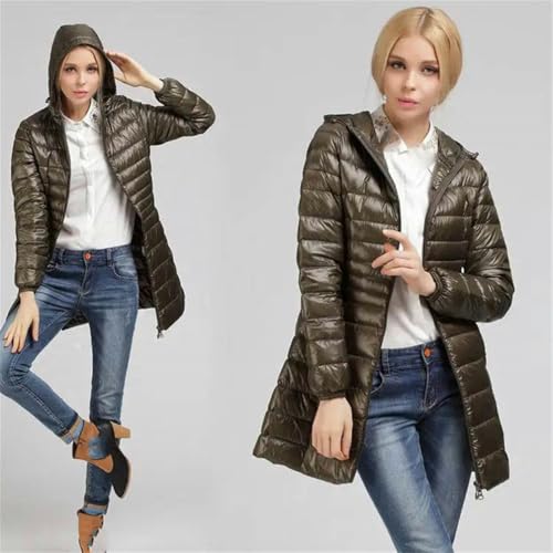 Manteau d'hiver de couleur unie long et ample fermeture éclair décontractée - 3