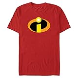 Disney Unisex Adult The Incredibles T-Shirt T Shirt, Red, X-Large US