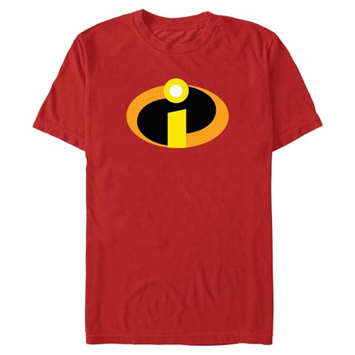 Disney Unisex Adult The Incredibles T-Shirt T Shirt, Red, X-Large US
