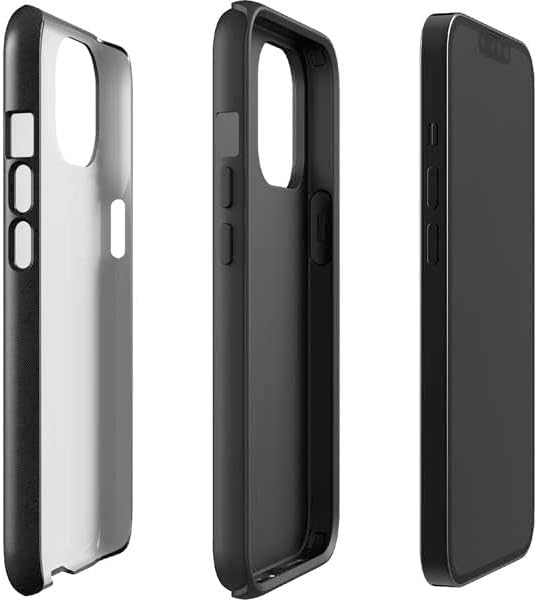 Skinit Impact Phone Case Compatible with iPhone 15 - Officially Licensed NHL Chicago Blackhawks Black Background Design