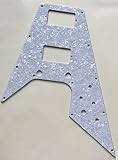 Schlagbrett für Gibson Flying V Style Gitarre (4-lagig, White Pearl)