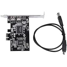 800Mbps PCI-E Express Card, 1394a IEEE 1394b Controller Card with Firewire Cable, for Video,Audio,Industrial Cameras,Video Cameras