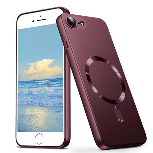 iPhone SE 3 2 iPhone 8 iPhone 7 pP[X MagneticΉ CX[d y^ TPU \tg ACtH se3/se2/8/7 pX}zP[X }Olbg ϏՌ ČRMILKi擾 ϖh~ 