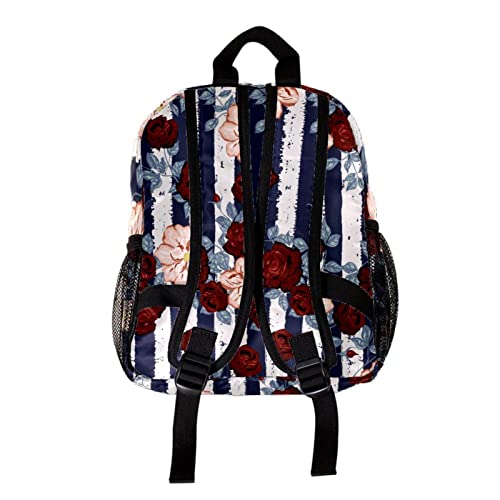 Sac à dos pour garçons et filles motif floral multicolore 30cm