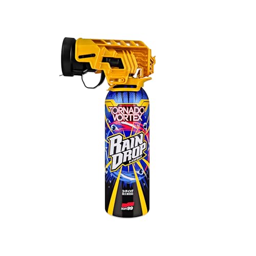 SOFT99 Rain Drop Tornado Vortex Car Spray Coating – 5 Month Paint Protection & 3 Month Glass Hydrophobic Sealant – Quick Detailer with Rotating Nozzle for Paint, Glass, Chrome, Plastics & Wheels