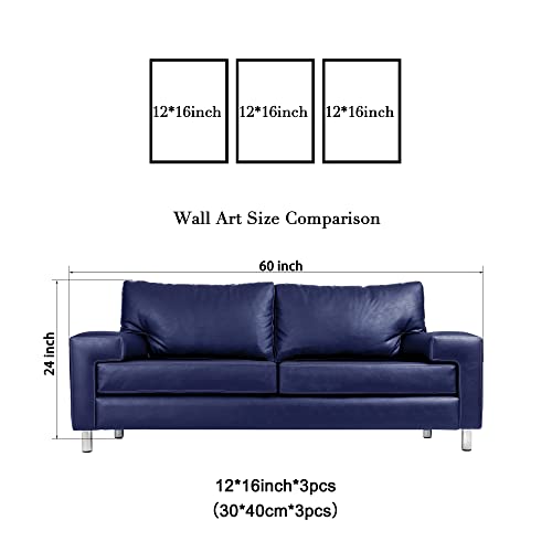 Wieco Art 3 Piece Banksy Famous Canvas Paintings Wall Art Raining day Modern Inspirational Grey Love Pictures Print Artwork for Kitchen Home Office Decor by Wieco Art - Used condition - Image 6