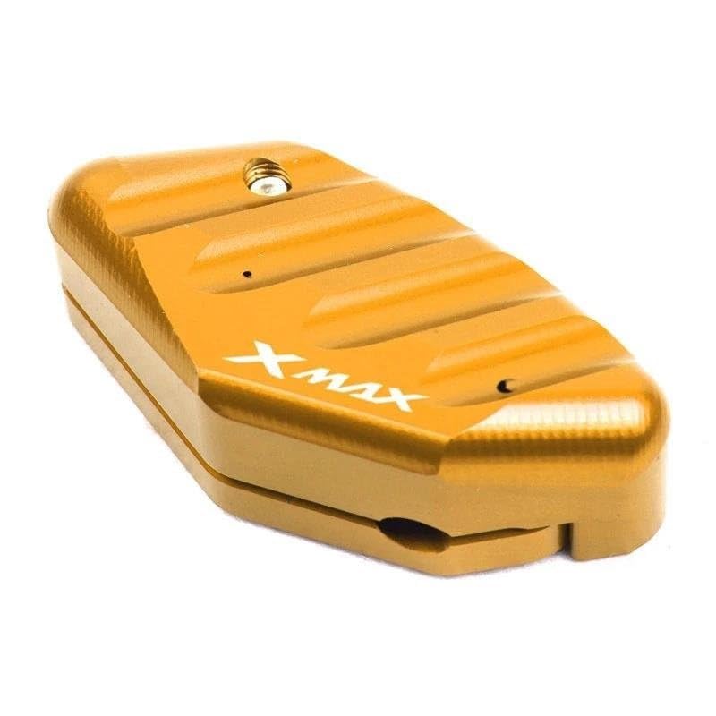 Extension béquille latérale moto XMAX 300 2023 2024 plaque agrandie aluminium CNC or1