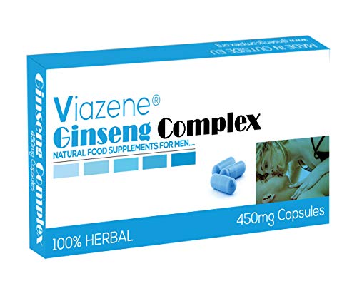 Ultra Strong Viazene's Ginseng Complex - GINSENG AND HERBAL FOOD SUPPLEMENT FOR MEN - (Pack of 10 Capsules)