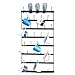 Barwild Mug Rack Wall Mounted Coffee Cup Holder, 8 Rows 36 Peg Home Kitchen and Breakroom Organizer (37" x 19.5")