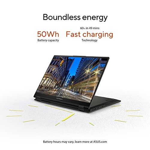 Image of ASUS 2023 Vivobook S 16 Flip 16 inch WUXGA 16:10 Touch, Intel Core i5-13500H CPU, Intel HD Graphics, 8GB RAM, 512GB SSD, Stylus Supported, Windows 11 Home, Midnight Black, TP3604VA-DS51T