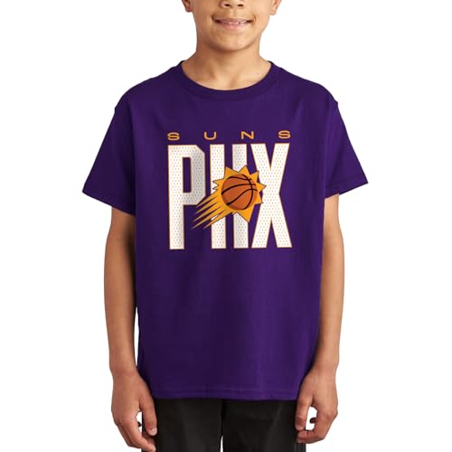 Junk Food NBA - Phoenix Suns - City Mesh - Officially Licensed Youth Short Sleeve Fan Tee for Boys and Girls