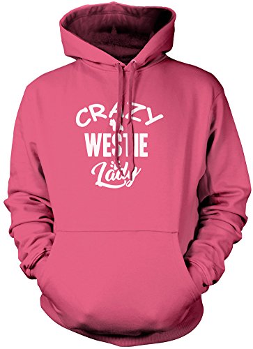Image of Crazy Westie Lady Unisex Hoodie - Pink X-Large