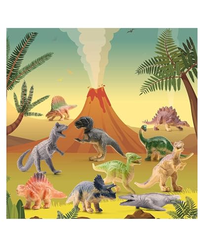 Image of Amitasha Egg Dinosaur Action Figure Animal Playset Educational Toy for Kids Boys Girls Gift Set