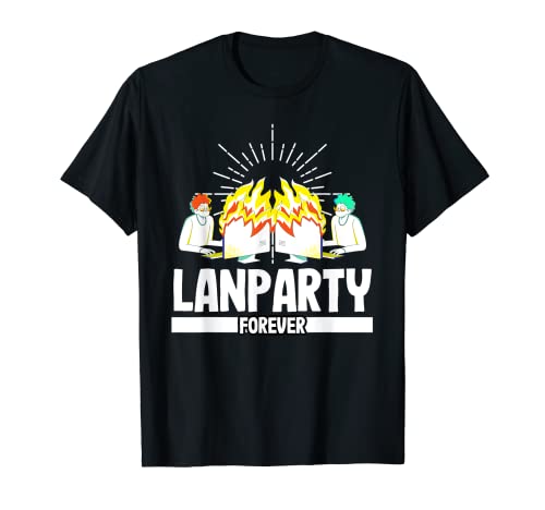 LAN Party Zocken Mit Freunden Gaming PC Gamer T-Shirt