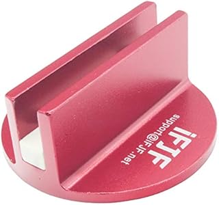 Byenins Large Slotted Universal Magnetic Jack Pad Weld Frame Rail Adapter(red) for Most Model Cars