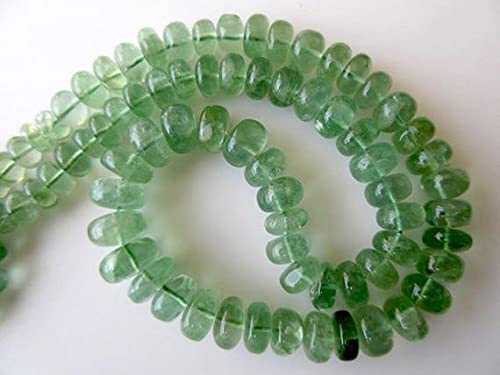 Perles de fluorite verte haut de gamme LKBEADS en rondelles polies pour joaillerie