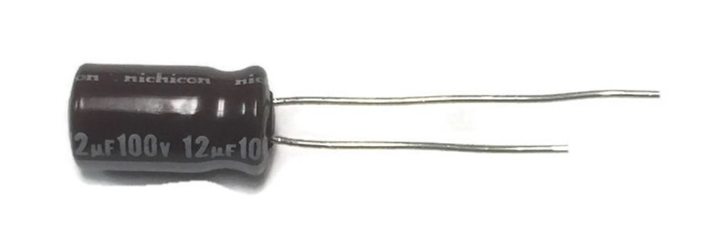 Nichicon Set of 2, 105°C Electrolytic Capacitor 12uF 100V (12 mfd