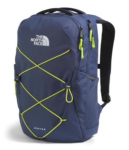Image of The North Face Jester Everyday Laptop Backpack - Commuter Daypack, Water Repellent, Laptop Sleeve, Lunar Blue /Fizz Lime, One Size