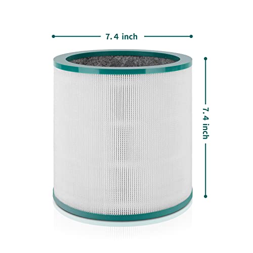 2 Pack HEPA Air Filter Replacement for Dyson Tower Purifier Pure Hot Cool Link TP01 TP02 TP03 BP01 AM11 Models, Part # 968126-03