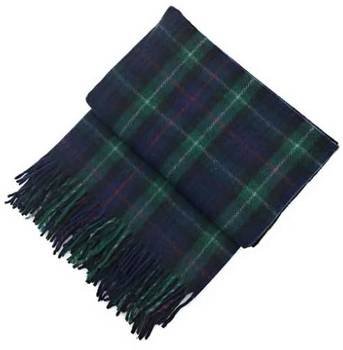 Braw Clans Tartans Men's Mackenzie Soft Wool Tartan Travel Blanket For Car And Caravan - 70X60 Inches Large Blanket - Scottish Plaid, Checkered, Indoor, Lightweight Outdoor Warm, Bed And Sofa, Picnic Rug - Tartan