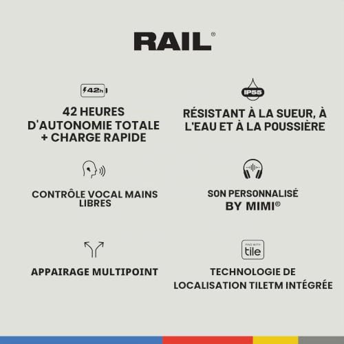 Ecouteurs Sans Fil Skullcandy Rail – Autonomie 42h, Compatible Alexa - vue 7