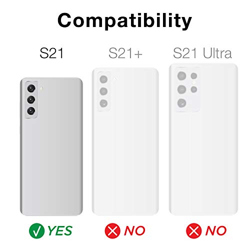 Raptic Shield Case Compatible With Samsung Galaxy S21 – Shockproof Military Grade Protection, Durable Anodized Aluminum Frame, 10Ft Drop Tested, Polycarbonate Case For Samsung Galaxy S21, Red #TOP1