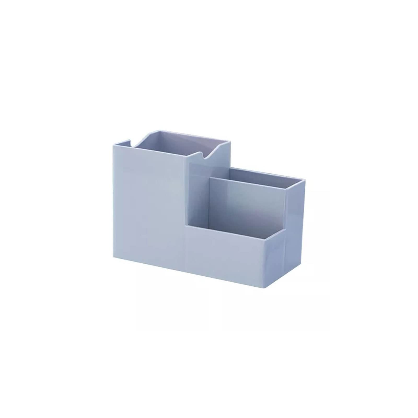 JINGYAN Pencil Holders Desktop Pen Holder Organizer Multi-functional Stationery Container Storage Cosmetics Makeup Tools Rack School office Utensil(Blue)