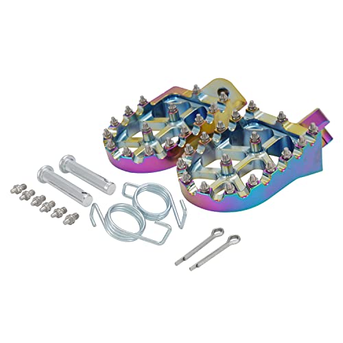 AnXin Foot Pegs Motorcycle Universal CNC Footpeg Footrest for PW 50 80 TW 200 CR CRF XR 50 70 80 100 110 KLX 110 TTR 90 90E - Quenching