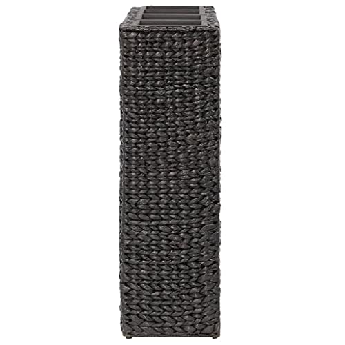 Yuhi-Hqyd Garden Raised Bed With 4 Pots Water Hyacinth,Raised Beds For Gardening,Office Flower Box,Herb Garden,Removable Plastic Inner Pots,Easy To Clean With A Damp Cloth, Black #TOP2