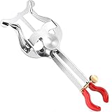 Facmogu Trumpet Lyre Instrument Accessories, Lightweight Trumpet Lyre Sheet Music Clip Marching Music Clip Silver Lyre for Trumpet, Plating Trumpet Marching Clamp-on Lyre for Back to School Instrument