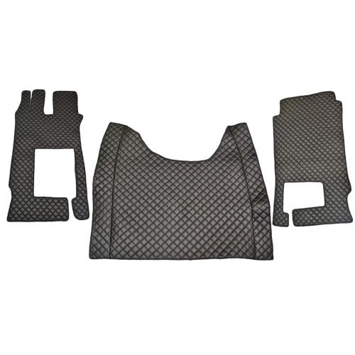 Tapis de sol Actros F 2021+ couvre-moteur cuir cabine camion routier noir