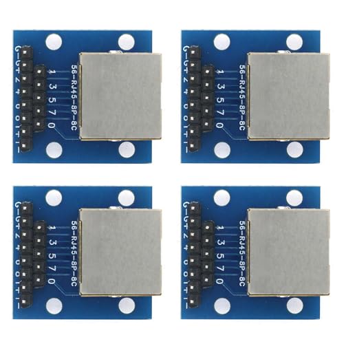 LED���C�g�t��RJ45����DIP2.54�ւ̃R���o�[�^�{�[�h 8P8C���X�\�P�b�g�R�l�N�^�ɂ��ȒP�Ȃ͂񂾕t���ƃl�b�g���[�N�f�f �l�b�g���[�N�e�X�g