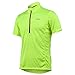 Short Sleeve Cycling Jersey Men's Quick Dry Basic Shirts Green 2XL