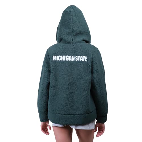 Sudadera oficial de sherpa chaqueta con cremallera mujer NCAA de invierno 3