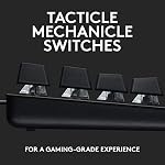 Logitech G413 SE Full-Size Mechanical Gaming Keyboard - Backlit Keyboard with Tactile Mechanical Switches, Anti-Ghosting, Compatible with Windows, macOS - Black Aluminum