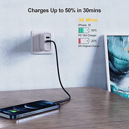 Cablecreation Usb C To Lightning Cable 6Ft, Iphone 13 Charger [Mfi Certified], Type C To Lightning Cord For Pd Fast Charging & Data Sync, Compatible With Iphone13, 12, 11, X, Xs, 8, Airpods Pro, 1.8M #TOP1