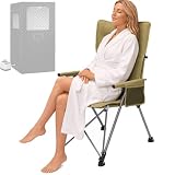 Neobiya 2026 Upgraded Heavy-Duty Portable Sauna Chair - 5-Position Adjustable Recliner with High Back Support, Collapsible & Fits Portable Steam Sauna Boxes
