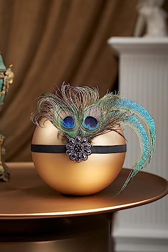 Babeyond 1920S Flapper Accessories Gatsby Costume Accessories Set 20S Flapper Headband Pearl Necklace Gloves Plastic Holder #TOP2