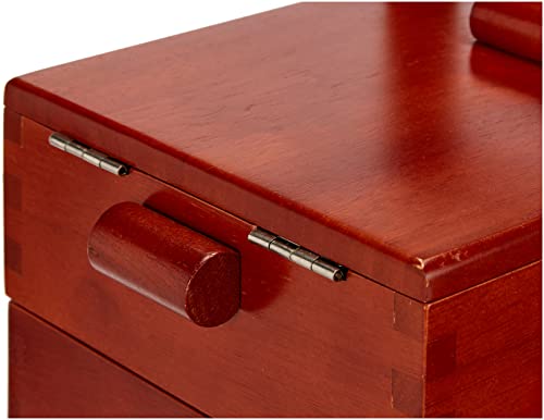 Prym 612549 Nähkasten aus dunklem Holz, M Cesto da...